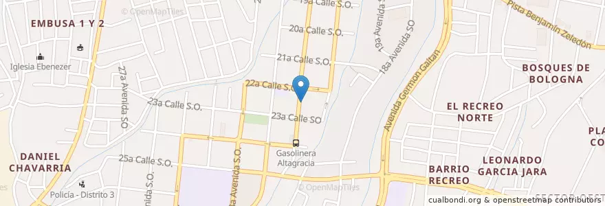 Mapa de ubicacion de Club Karate-Do Altagracia en Nicaragua, Departamento De Managua, Managua (Municipio).