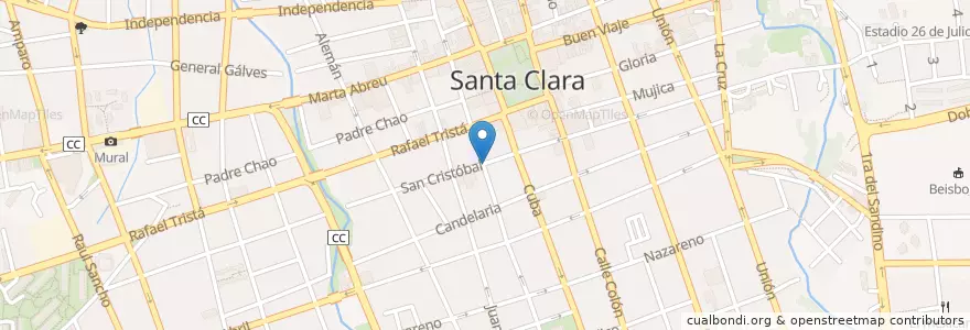 Mapa de ubicacion de Fusión en キューバ, Villa Clara, Santa Clara, Ciudad De Santa Clara.