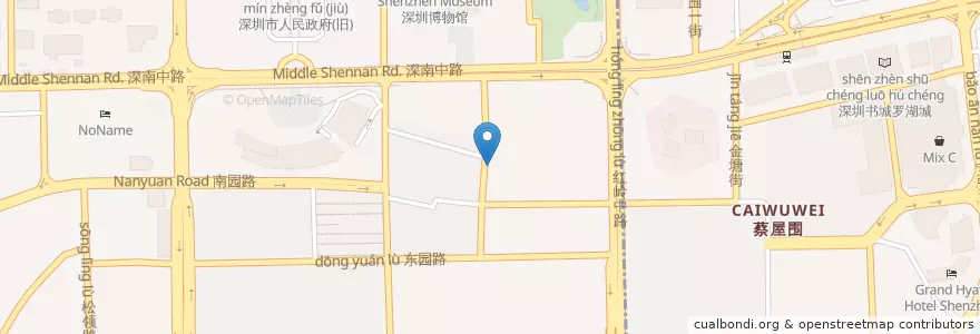 Mapa de ubicacion de 老王家北方餃子館 en China, Guangdong, Shenzhen, 福田区.