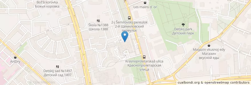 Mapa de ubicacion de Kupol en Russland, Föderationskreis Zentralrussland, Moskau, Zentraler Verwaltungsbezirk, Тверской Район.