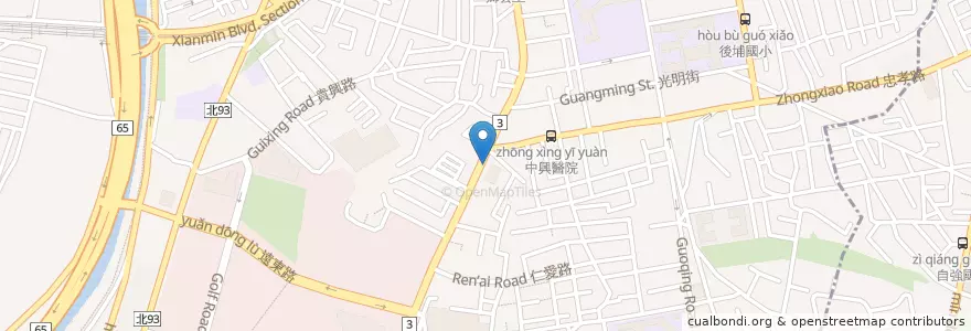 Mapa de ubicacion de 四川忠孝路口 en Taiwan, 新北市, 板橋區.