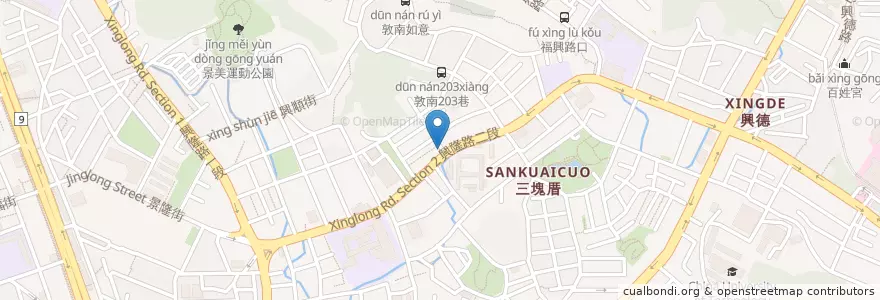 Mapa de ubicacion de 幸福80號美味早餐 en Taïwan, Nouveau Taipei, Taipei, District De Wenshan.