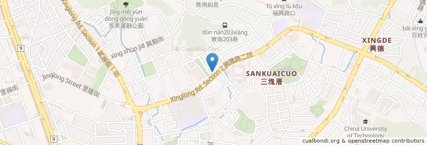 Mapa de ubicacion de 聯禾咖啡 en 타이완, 신베이 시, 타이베이시, 원산 구.