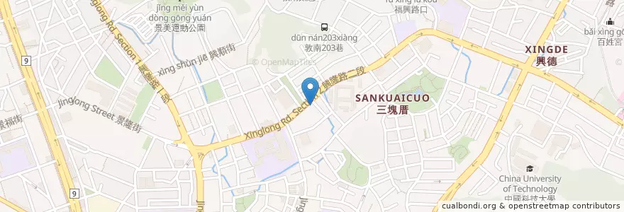 Mapa de ubicacion de 池上美鄉木盒便當 en Taiwan, 新北市, Taipé, 文山區.