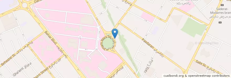 Mapa de ubicacion de گوگولی برگر en إیران, محافظة خراسان رضوي, مقاطعة مشهد, مشهد, بخش مرکزی شهرستان مشهد.