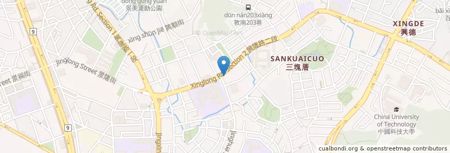 Mapa de ubicacion de 呷尚寶 en Taiwan, 新北市, Taipé, 文山區.