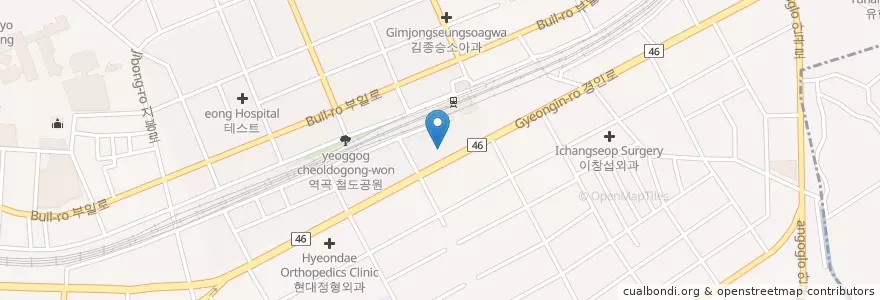 Mapa de ubicacion de CGV en 大韓民国, 京畿道, 富川市.