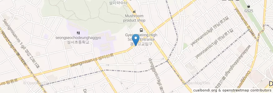 Mapa de ubicacion de Pizza Alvolo en South Korea, Seoul, Mapo-Gu, Seongsan 1(Il)-Dong, Seongsan 1(Il)-Dong.