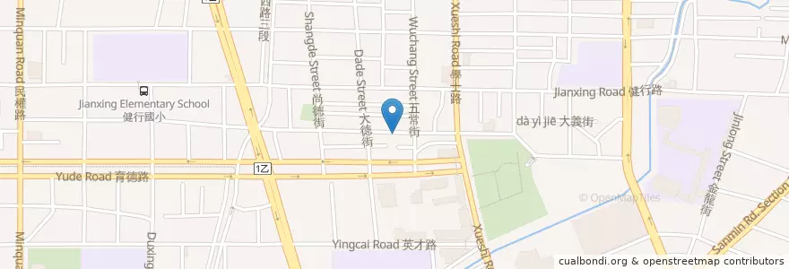 Mapa de ubicacion de 方味餃子宴 en Taiwan, Taichung, 北區.