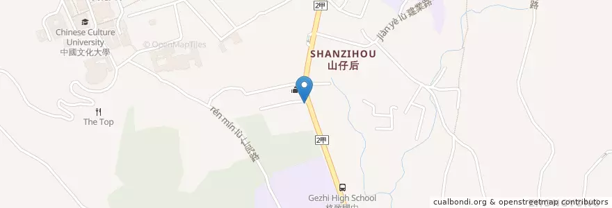 Mapa de ubicacion de 陽明福德宮(紅頭崎) en Taiwan, Neu-Taipeh, Taipeh, Shilin.