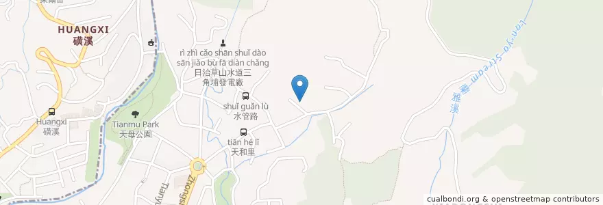 Mapa de ubicacion de 南海普陀山慧濟寺附設圖書館 en 台湾, 新北市, 台北市, 士林区.