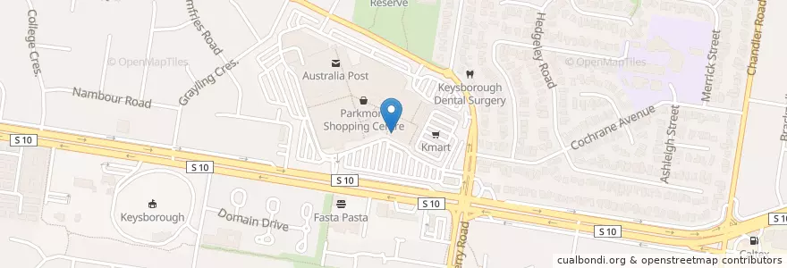 Mapa de ubicacion de Gloria Jeans en 오스트레일리아, Victoria, City Of Greater Dandenong.