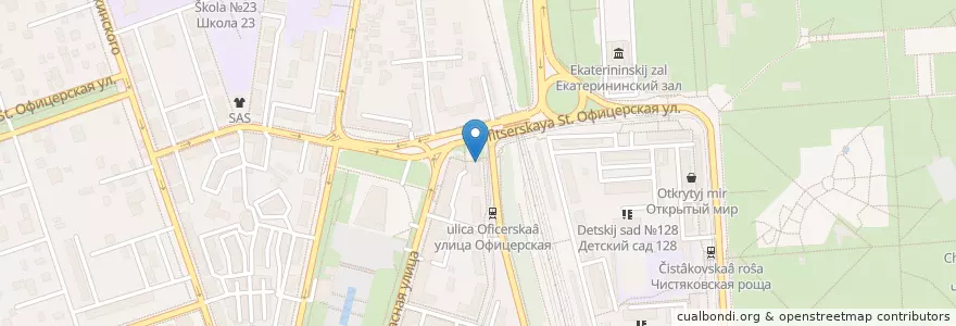 Mapa de ubicacion de Детская поликлиника №5 en Rússia, Distrito Federal Do Sul, Krai De Krasnodar, Городской Округ Краснодар.