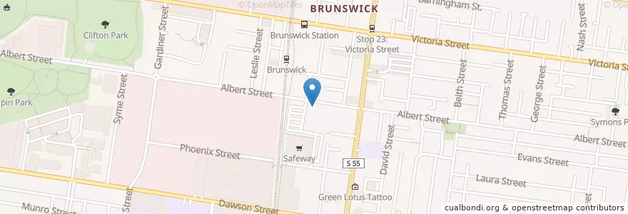 Mapa de ubicacion de Bico en Australia, Victoria, City Of Moreland.