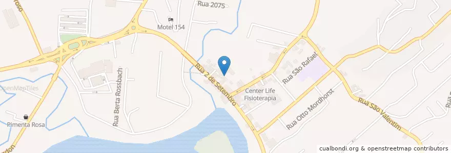 Mapa de ubicacion de Ponto Certo en 巴西, 南部, 圣卡塔琳娜, Região Geográfica Intermediária De Blumenau, Microrregião De Blumenau, 布盧梅瑙.