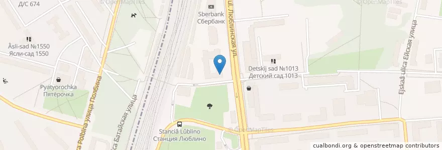 Mapa de ubicacion de Доктор Люкс en 俄罗斯/俄羅斯, Центральный Федеральный Округ, Москва, Юго-Восточный Административный Округ, Район Люблино.