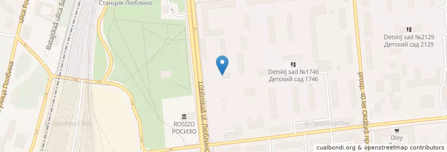 Mapa de ubicacion de Зилола en 러시아, Центральный Федеральный Округ, Москва, Юго-Восточный Административный Округ, Район Люблино.