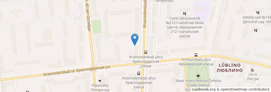 Mapa de ubicacion de Добрые руки en Россия, Центральный Федеральный Округ, Москва, Юго-Восточный Административный Округ, Район Люблино.