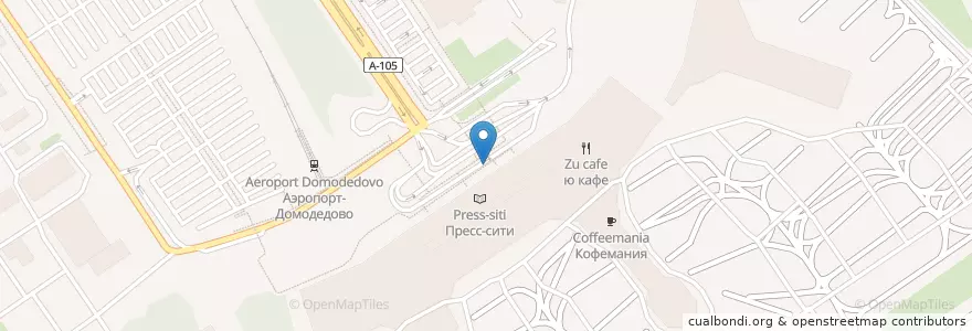 Mapa de ubicacion de Воккер en روسيا, Центральный Федеральный Округ, محافظة موسكو, Городской Округ Домодедово.