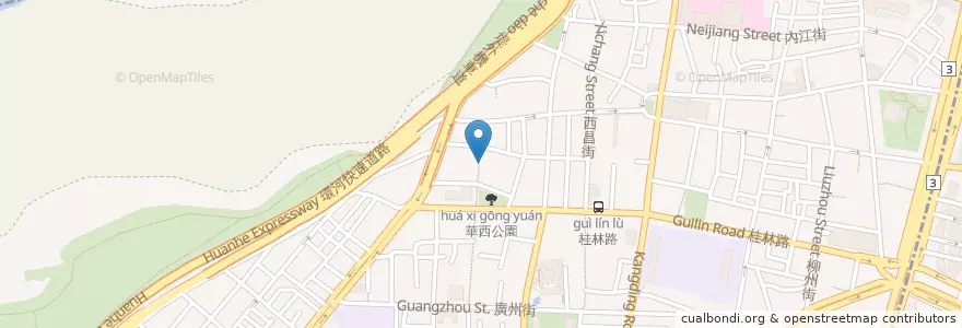 Mapa de ubicacion de 阿義滷肉飯 en Taiwan, Nuova Taipei, Taipei, Distretto Di Wanhua.