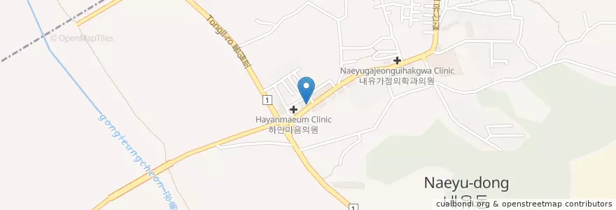Mapa de ubicacion de 드라만차 en Corea Del Sur, Gyeonggi, 고양시, Paju, 덕양구.
