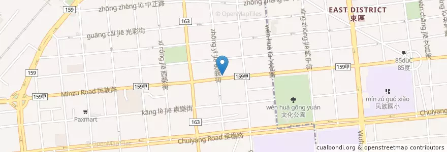 Mapa de ubicacion de Pizza hut en Taiwan, Provincia Di Taiwan, Chiayi, Contea Di Chiayi.