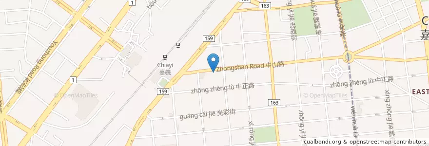Mapa de ubicacion de Mosburger en Taiwan, 臺灣省, 嘉義市, 嘉義縣, 西區.