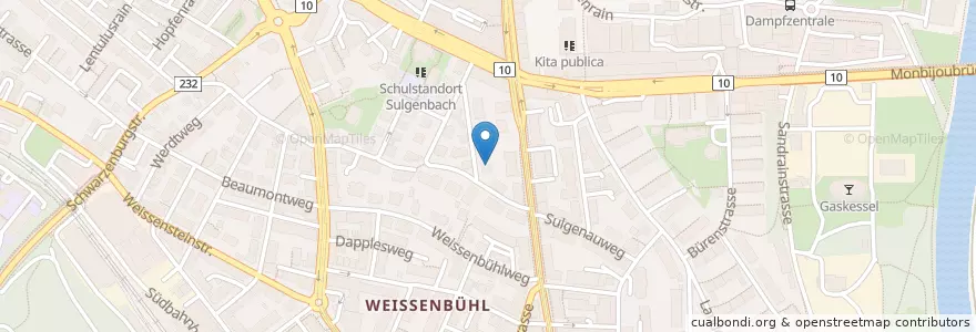 Mapa de ubicacion de Botschaft Demokratische Republik Kongo en Schweiz/Suisse/Svizzera/Svizra, Bern/Berne, Verwaltungsregion Bern-Mittelland, Verwaltungskreis Bern-Mittelland, Bern.