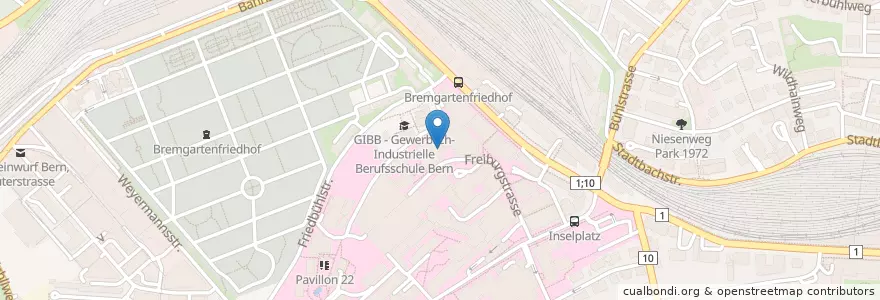 Mapa de ubicacion de Stella en İsviçre, Bern/Berne, Verwaltungsregion Bern-Mittelland, Verwaltungskreis Bern-Mittelland, Bern.