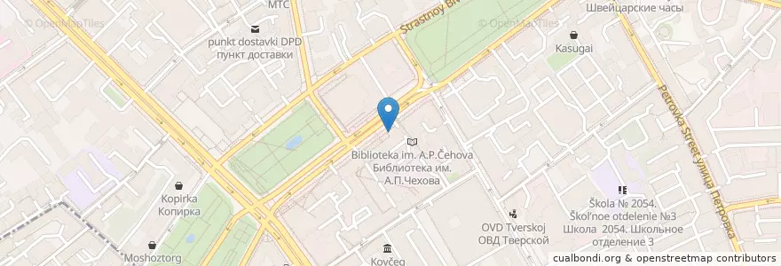 Mapa de ubicacion de One&Double en Rusland, Centraal Federaal District, Moskou, Центральный Административный Округ, Тверской Район.