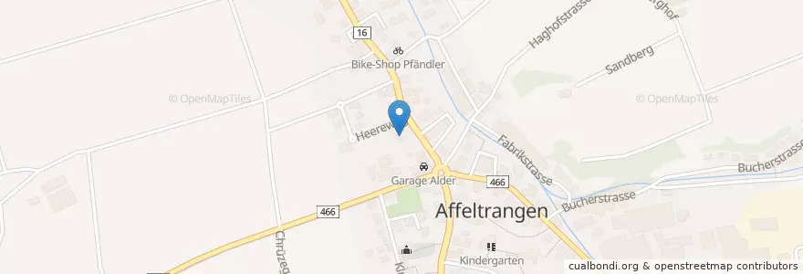 Mapa de ubicacion de Club Blauer Aff en 스위스, Thurgau, Bezirk Weinfelden, Affeltrangen.