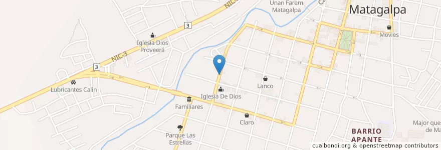Mapa de ubicacion de Comedor en Nikaragua, Matagalpa, Matagalpa (Municipio).