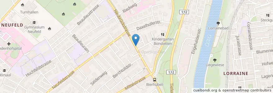 Mapa de ubicacion de Freiherr von Berlepsch en Schweiz/Suisse/Svizzera/Svizra, Bern/Berne, Verwaltungsregion Bern-Mittelland, Verwaltungskreis Bern-Mittelland, Bern.