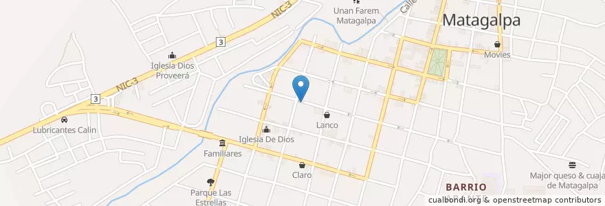 Mapa de ubicacion de El Nico Pollo en ニカラグア, マタガルパ県, Matagalpa (Municipio).