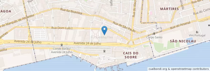 Mapa de ubicacion de Ground Burger en Portugal, Área Metropolitana De Lisboa, Lisboa, Grande Lisboa, Lisboa, Misericórdia.