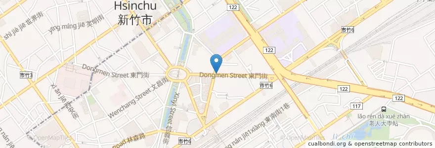 Mapa de ubicacion de 全自助餐 en Taiwan, Taiwan, Hsinchu, 東區.