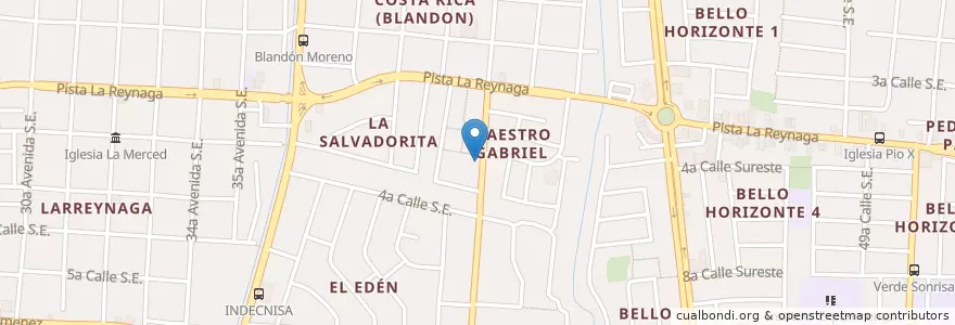 Mapa de ubicacion de Farmacias Ebenezer en Nicaragua, Departamento De Managua, Managua (Municipio).