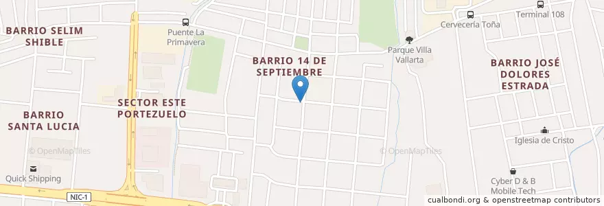 Mapa de ubicacion de Don Ronald Fast Food en نيكاراجوا, Departamento De Managua, Managua (Municipio).