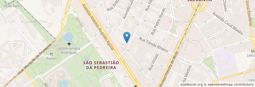 Mapa de ubicacion de A Folque en Portugal, Área Metropolitana De Lisboa, Lisboa, Grande Lisboa, Lisboa, Avenidas Novas.