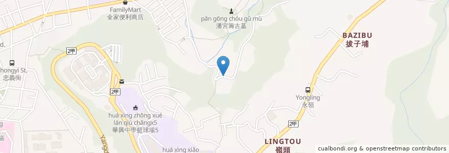 Mapa de ubicacion de 紫福宮 en تایوان, 新北市, تایپه, 士林區.