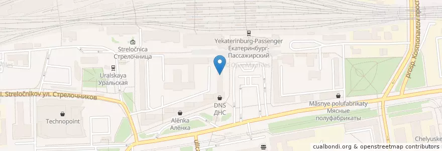 Mapa de ubicacion de Пельменная en روسيا, منطقة فيدرالية أورالية, أوبلاست سفردلوفسك, بلدية يكاترينبورغ.