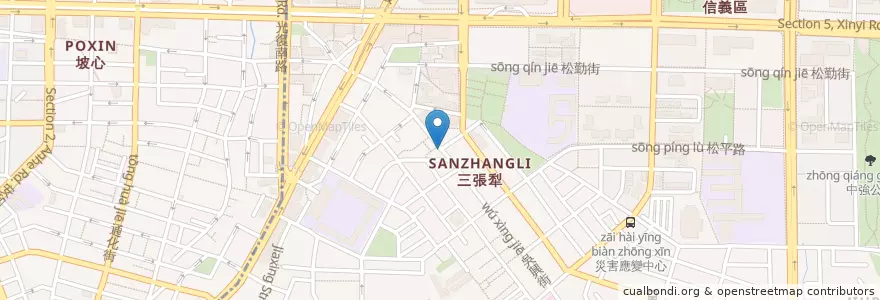 Mapa de ubicacion de 六朝天丼 en تایوان, 新北市, تایپه.