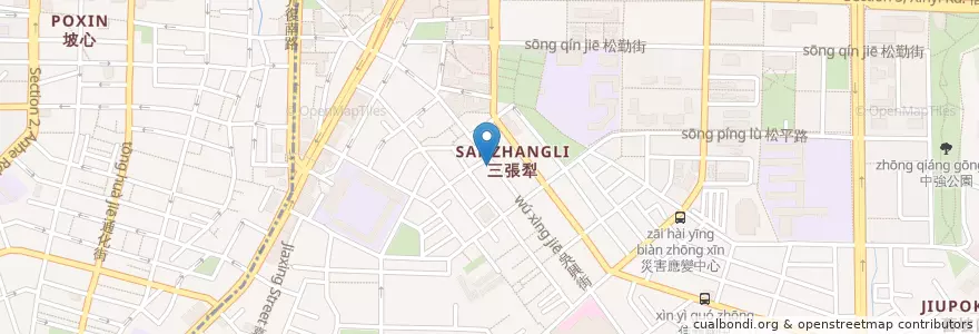 Mapa de ubicacion de 華嚴聖因精舍 en 台湾, 新北市, 台北市, 信義区.