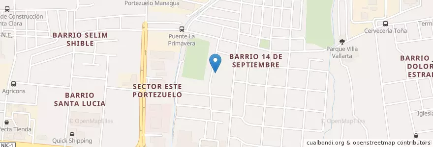 Mapa de ubicacion de Centro Escolar Público Hooker y Reyes en Nicaragua, Departamento De Managua, Managua (Municipio).