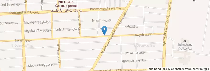 Mapa de ubicacion de آموزشگاه موسیقی محمد اسماعیلی en Irão, Teerã, شهرستان تهران, Teerã, بخش مرکزی شهرستان تهران.