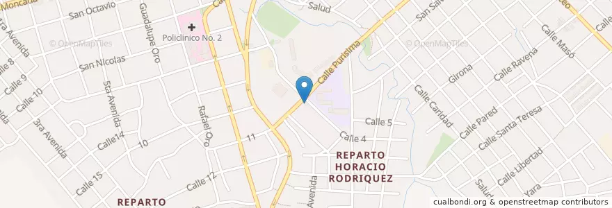 Mapa de ubicacion de Consultorio Médico de la Familia en キューバ, Granma, Manzanillo, Ciudad De Manzanillo.