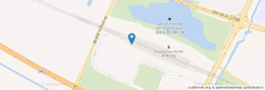 Mapa de ubicacion de BRT常州北站 en 중국, 常州市, 新北区 (Xinbei).