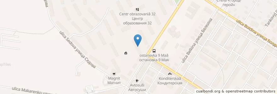 Mapa de ubicacion de Почта 300028 en Россия, Центральный Федеральный Округ, Тульская Область, Городской Округ Тула.