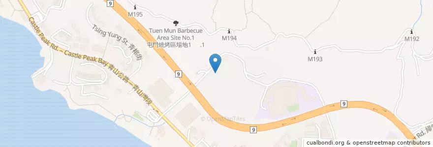 Mapa de ubicacion de 滿名軒 en چین, هنگ‌کنگ, گوانگ‌دونگ, 新界 New Territories, 屯門區 Tuen Mun District.