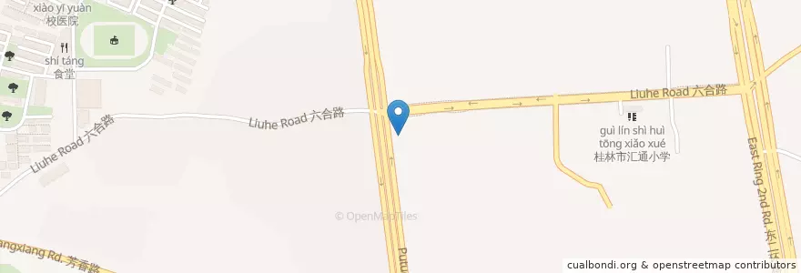 Mapa de ubicacion de 漓江农村合作银行 en China, Quancim, 桂林市, 七星区.